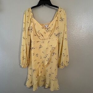 Yellow floral sundress